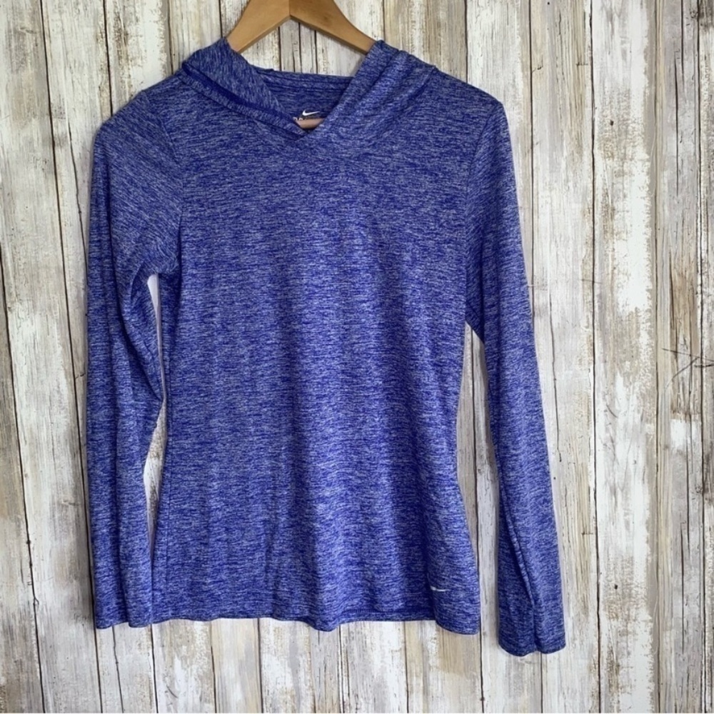 Nike Heather Purple Slip Over Lightweight Hooded Jacket - Picture 1 of 6